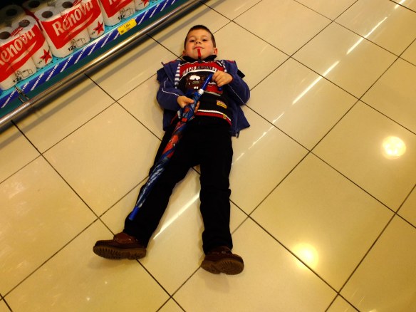 boy on floor