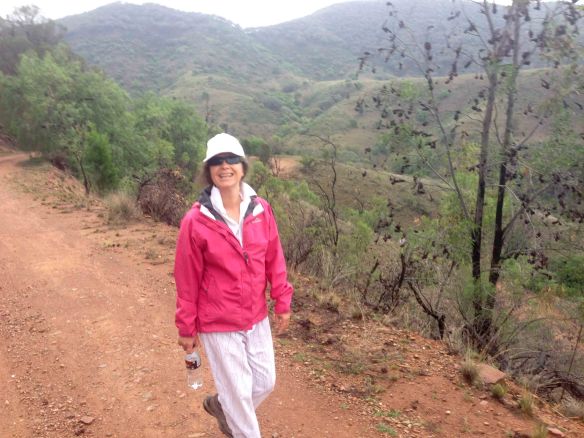 Jen walking Mt. Misery