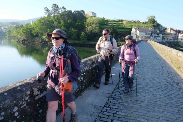 donna greg and julie on bridge