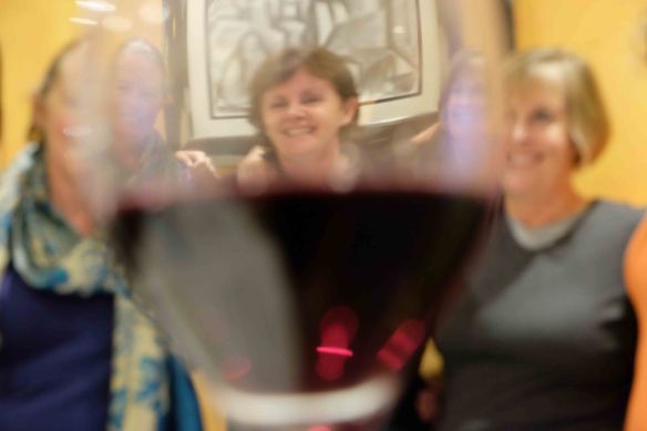 girls shot.thru glass