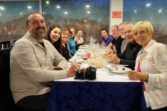 group at dinner in Barcelos