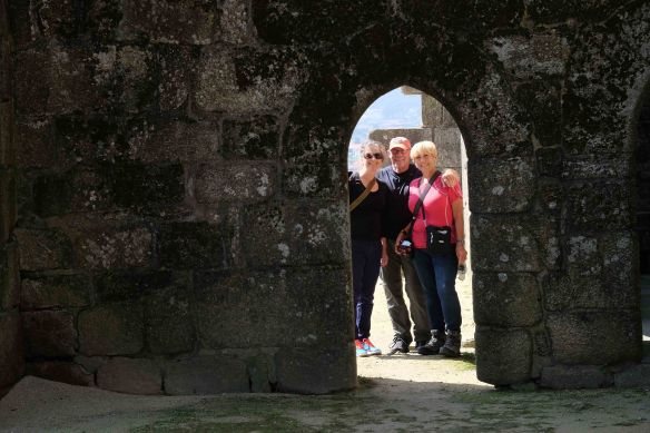 Jen Steve and Arlene through doorway