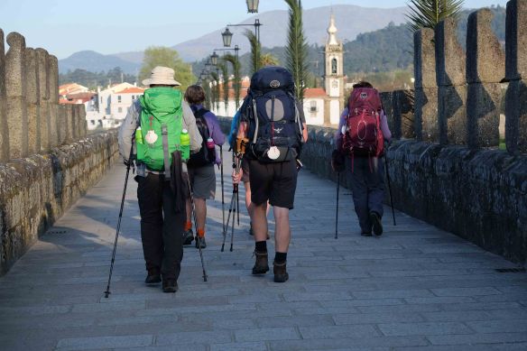 Landers Express on bridge