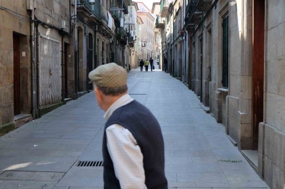 man in pontevedra street