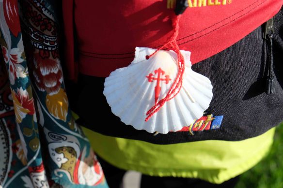 scallop shell on maries pack