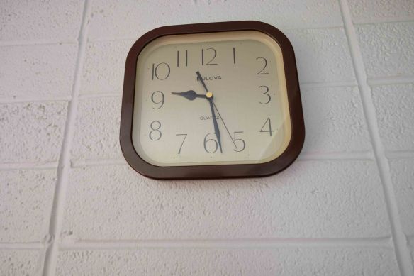 clock on wall