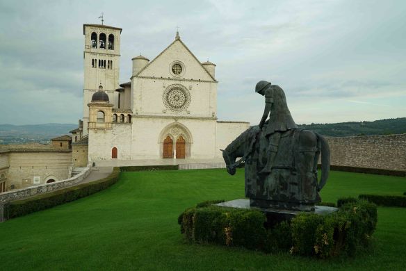 basilica with rider in fg