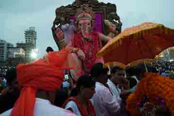 Ganesh with umbrella