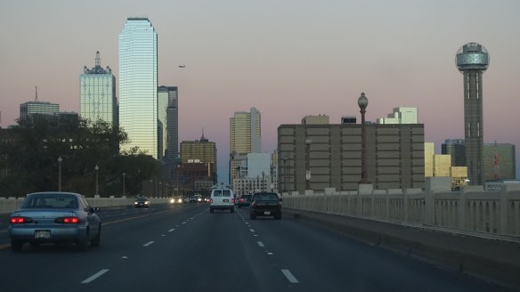 Dallas skyline dusk