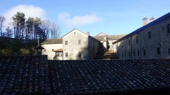 sunsine over monastery