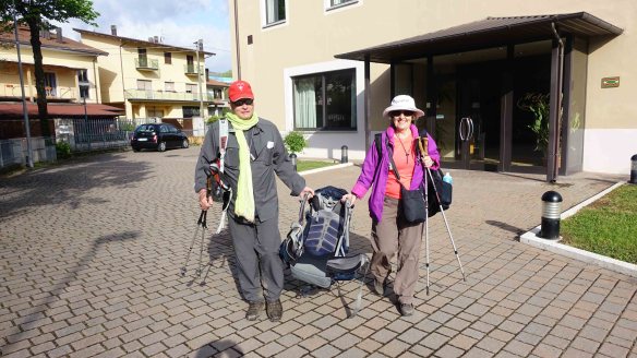 Carrying Peter's bag