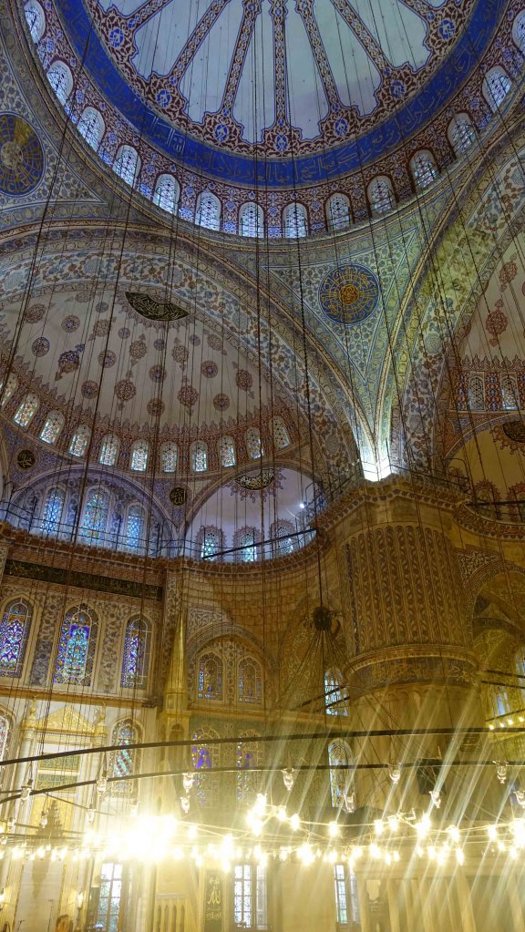 Inside the mosque - ceiling
