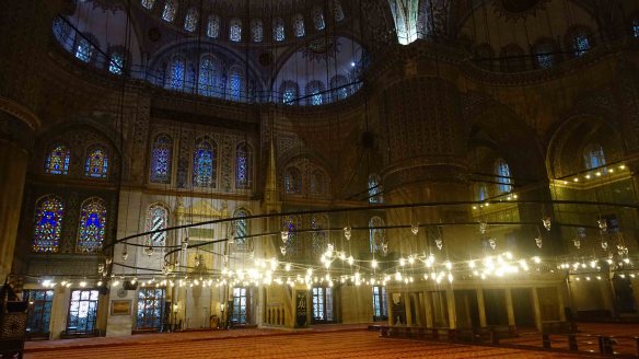 Inside the mosque