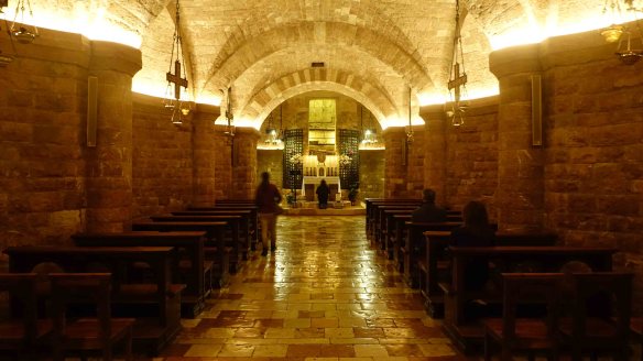 Jen in lower basilica