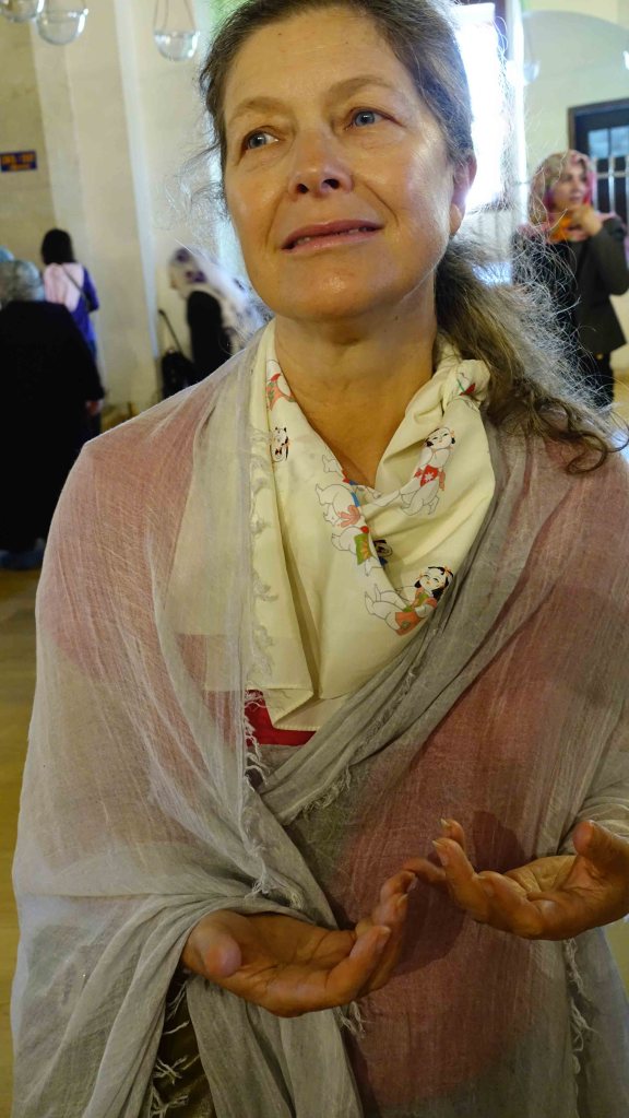 Jennifer at Rumi's tomb