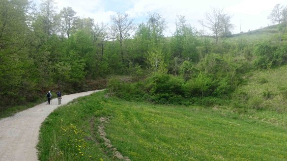 Ken and Peter up track