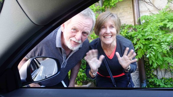 Ken & Angie saying goodbye