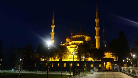 The Blue Mosque before dawn