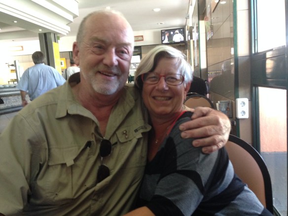 David and Kerstin - Railway Station, Pamplona