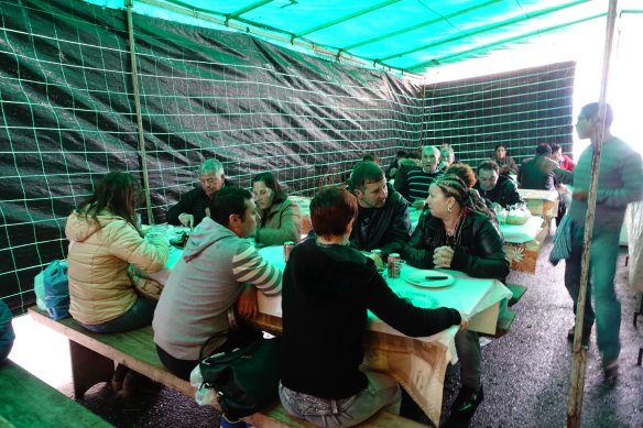 tables inside chicken joint-1